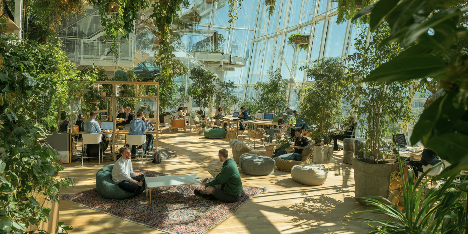 Greenhouse coworking space