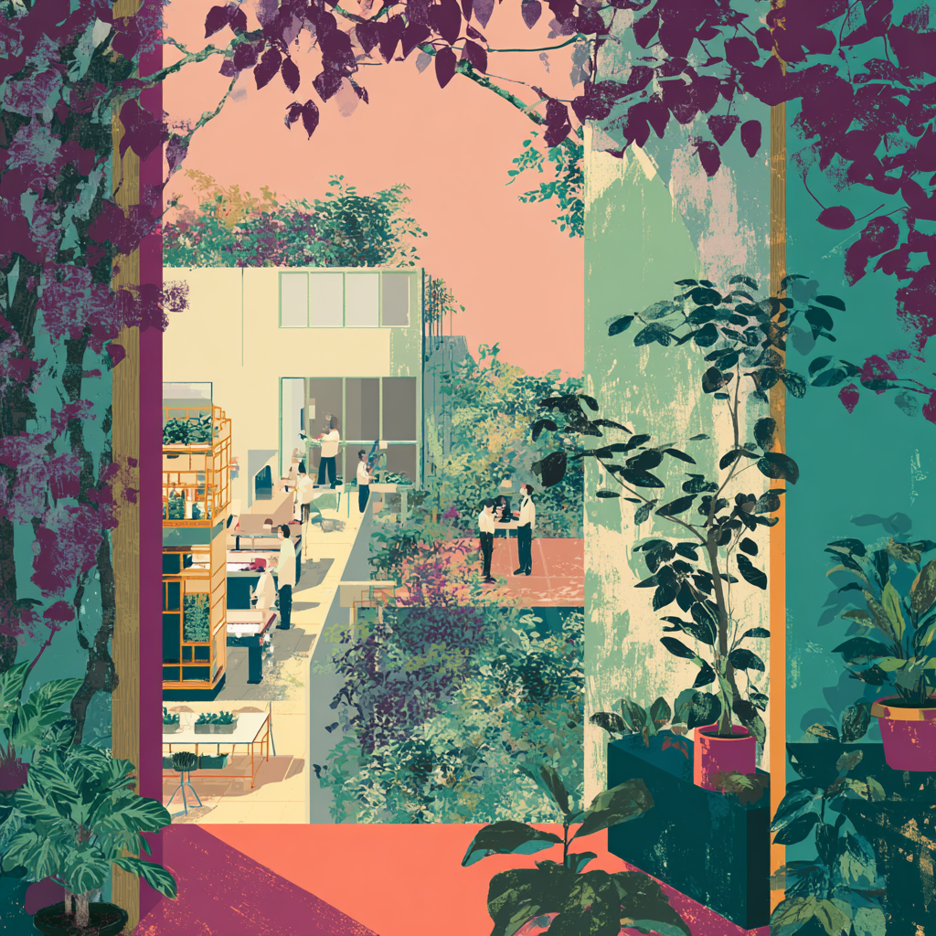Sponic Gardens — wizualizacja upraw